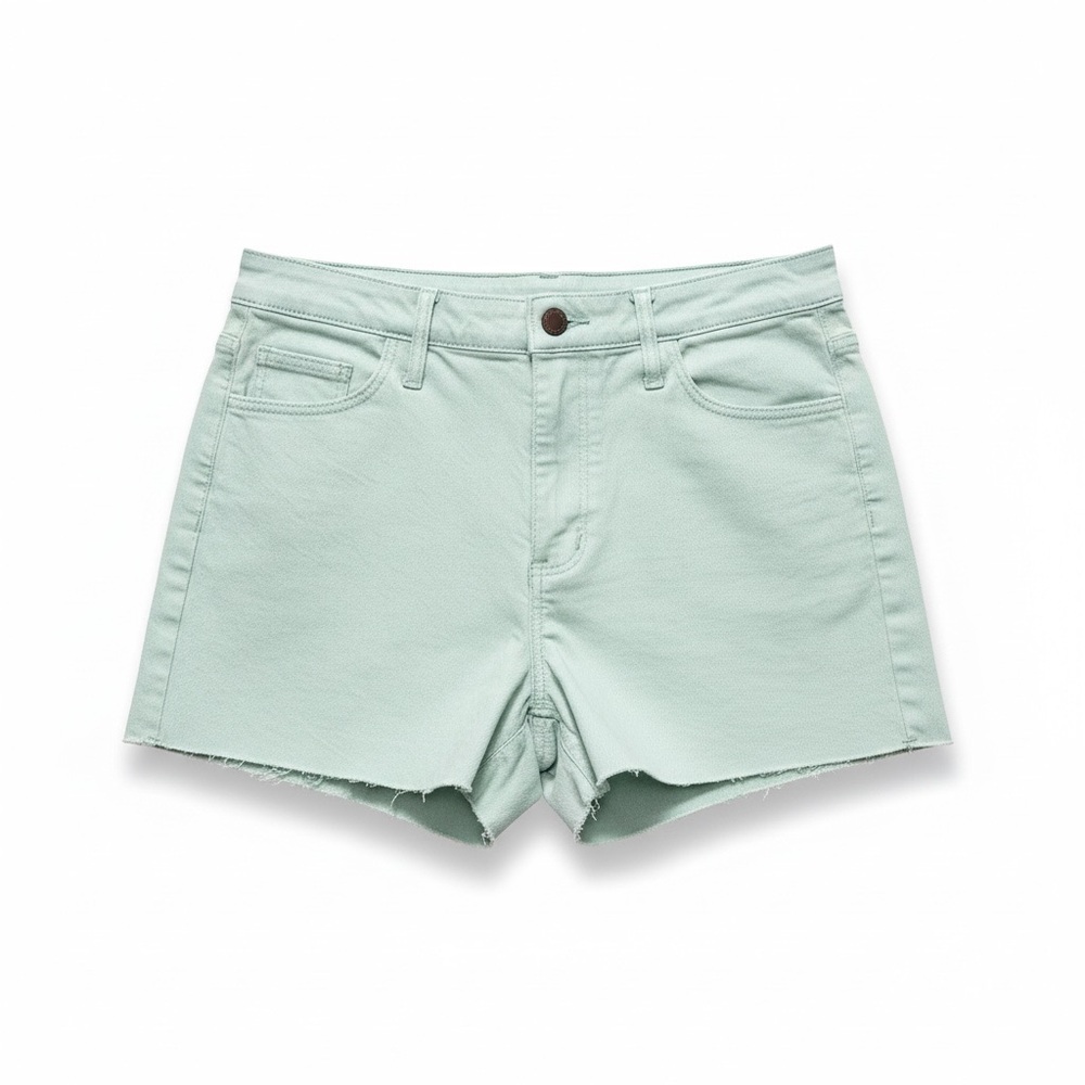 NWT Universal‎ Threads Mint Green Raw Hem Denim  Jean Shorts Summer Vacation